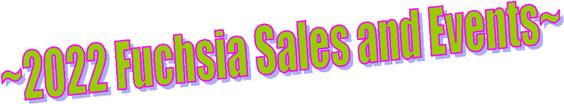 ~2013 Fuchsia Sales and Events~